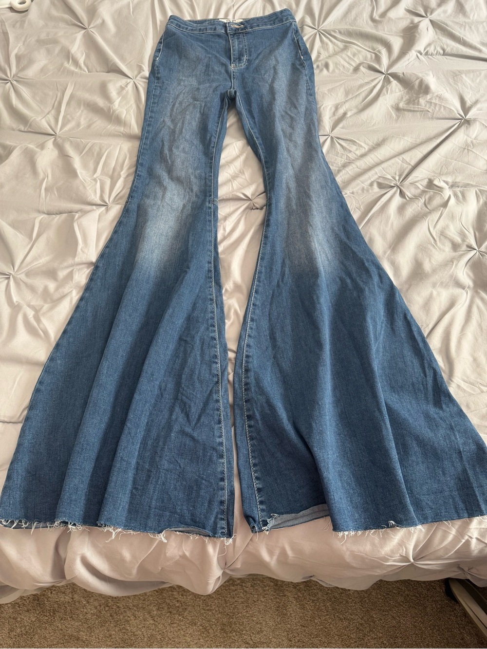 We The Free Medium Blue Extreme Flare Denim Pants